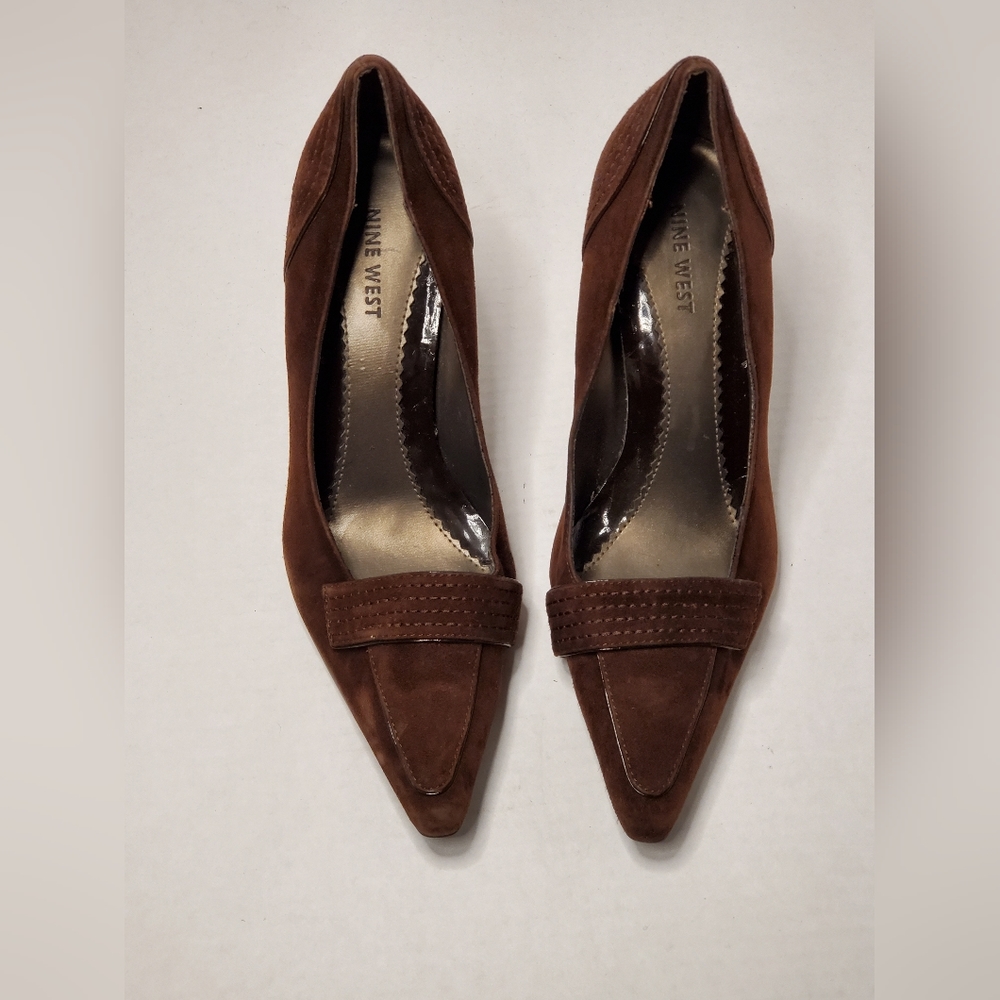 9 West Suede Heels